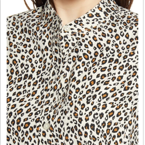 Current Elliott Billie Leopard print shirt Dress - Picture 3 of 4
